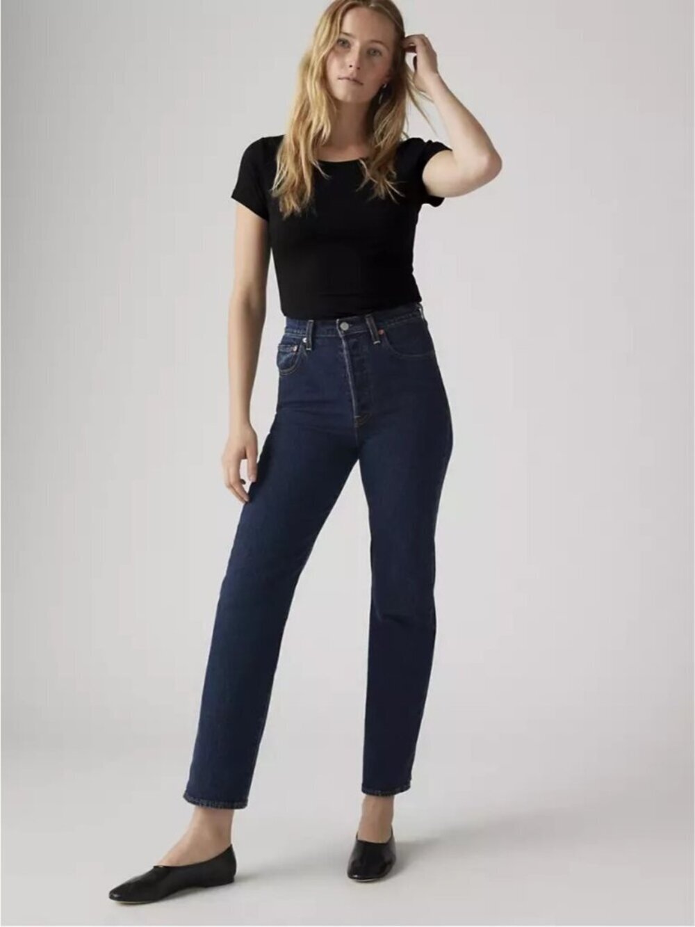 LEVI’S RIBCAGE STRAIGHT ANKLE WOMEN'S JEANS SIZE 31 - Picture 12 of 12
